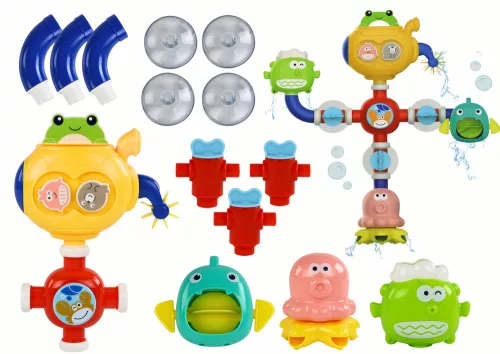 Túlfolyó fürdővíz játék robot tapadókorongok