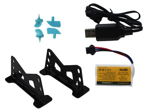 RC vízicsónak 2.4G sárga-türkiz vízálló távirányító