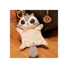   Plüss Mascot Sugar Glider Squirrel Szürke Kulcstartó 10 cm