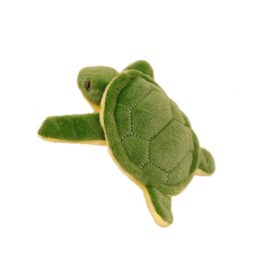 Turtle plüss kabalája kulcstartó Squeaker zöld 15 cm