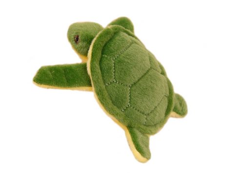 Turtle plüss kabalája kulcstartó Squeaker zöld 15 cm