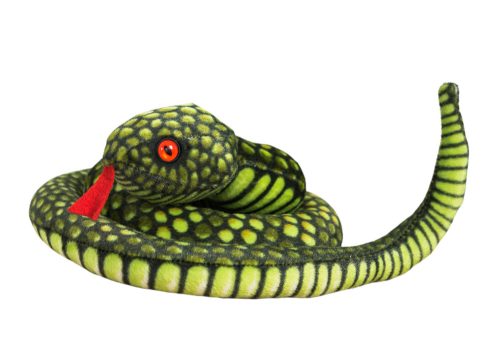 Plüss Snake Mascot világoszöld 100 cm