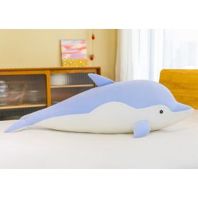Kék delfin plüss kabalafigura 30 cm