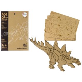   Fa 3D térbeli kirakós Stegosaurus oktatási összeállítás 41 darab