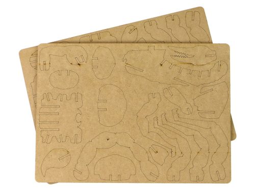 Fából készült 3D Scorpion puzzle oktatási összeállítás 35 darabból
