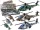 Katonai helikopter Katonai helikopter alumínium kevert hangfények