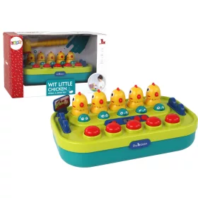   Arcade játék Whac-a-Mole Chickens Hammer Lights Hangok Elemről működik