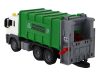 Szemétszállító daruval és súrlódóhajtással, zöld, 1:16