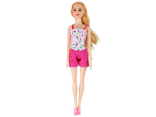 Baba készlet egy rózsaszín robogón mozgatható elemekkel