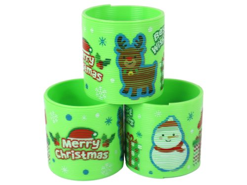 Ikonikus tavaszi zöld karácsonyi témájú relaxációs 6 cm