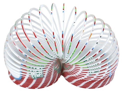 Ikonikus tavaszi fehér és piros karácsonyi témájú relaxációs 6 cm