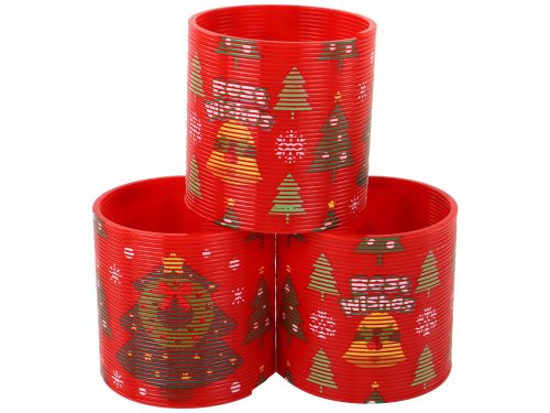 Ikonikus tavaszi piros karácsonyi témájú relaxációs 6 cm