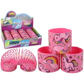   Ikonikus világos rózsaszín unikornis relaxációs rugó 6 cm