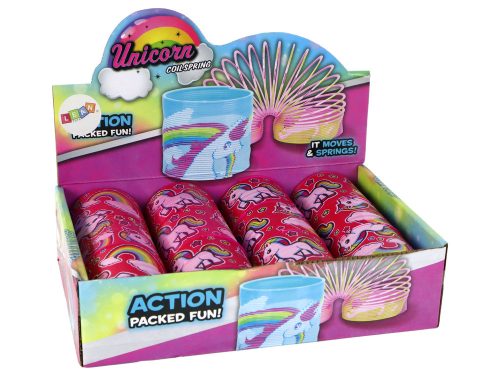 Ikonikus rózsaszín unikornis relaxációs rugó 6 cm