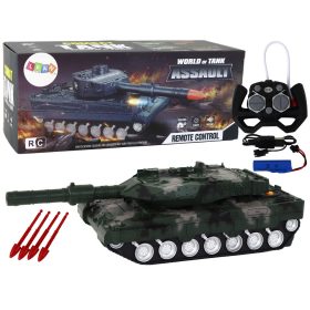 Távirányított RC tank 27 MHz zöld