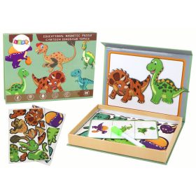 Oktatási mágneses puzzle készlet dinoszaurusz témával