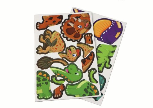 Oktatási mágneses puzzle készlet dinoszaurusz témával