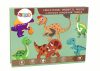 Oktatási mágneses puzzle készlet dinoszaurusz témával