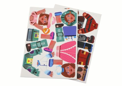 Rajzfilmfigura téma mágneses puzzle készlet