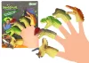 Dinoszauruszok gumi érzékelő ujjbábok