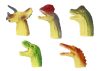 Dinoszauruszok gumi érzékelő ujjbábok