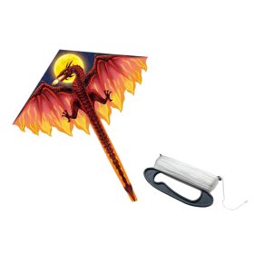 Nagy sárkánysárkány piros hosszú farok 170cm x 130cm