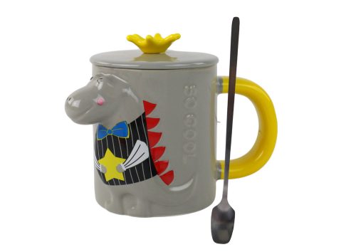 Szürke Dinosaur Infuser bögre 400 ml