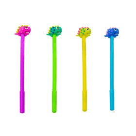   Dinoszaurusz toll fekete kupak utántöltő keverék lila zöld 0,5 mm