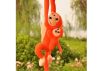 Mascot plüss majom babával, narancs 90 cm