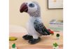 Plüss szürke papagáj kabalája 20 cm