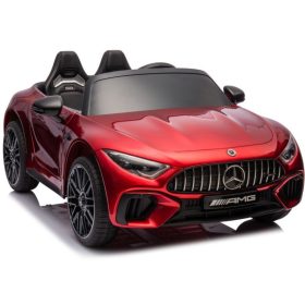 Mercedes AMG SL63 akkumulátoros autó, pirosra fényezve