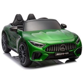 Elektromos kisautó Mercedes AMG SL63 zöldre fényezve