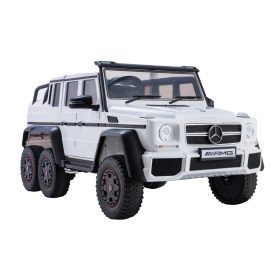 Akkumulátoros autó Mercedes G63 6x4 24V Fehér