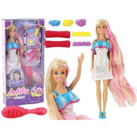 Anlily Dolls hosszú szőke haj frizurák formázás