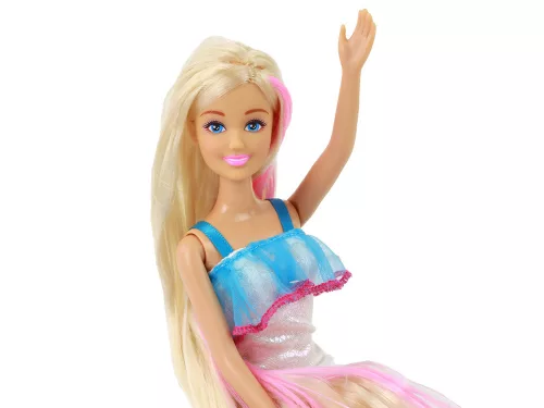 Anlily Dolls hosszú szőke haj frizurák formázás