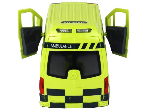 Távirányítású sárga mentőautó lámpákkal