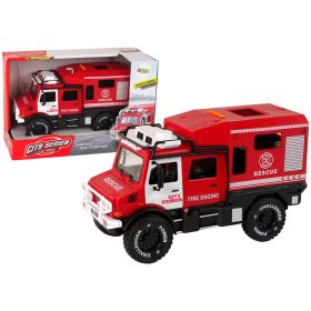   Off-Road Vehicle Fire Department Red Opening Doors Sounds Lights