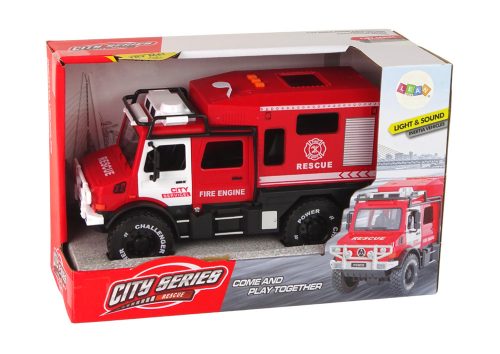 Off-Road Vehicle Fire Department Red Opening Doors Sounds Lights