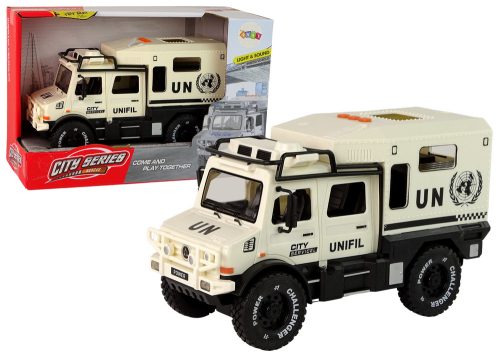 Terepjáró City Service bézs nyitóajtó hangfény