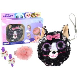   Mandzsettagombos pénztárca szett lányoknak Kitty pénztárca 4 db.