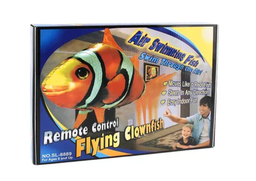 Remote Controlled Fish R/C Clownfish Orange Flying Balloon