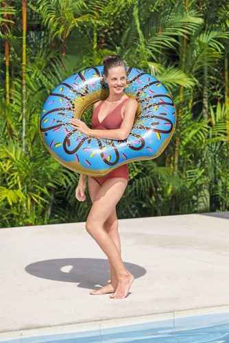 Fánk úszógumi, fánk, kék, 107 cm, Bestway 36118