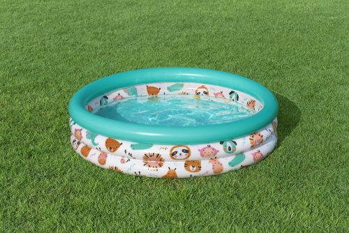 Felfújható kerti medence gyerekeknek állatokkal 102 cm Bestway 51008
