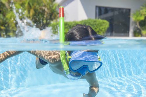 Zöld és kék búvármaszk légzőcsővel, Bestway 24036