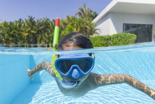 Zöld és kék búvármaszk légzőcsővel, Bestway 24036