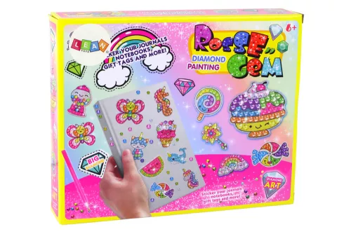 Készlet DIY gyémánt matricák, színes állatok matricák