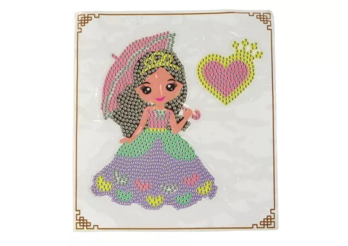 DIY gyöngykészlet Princess kulcstartó zseb