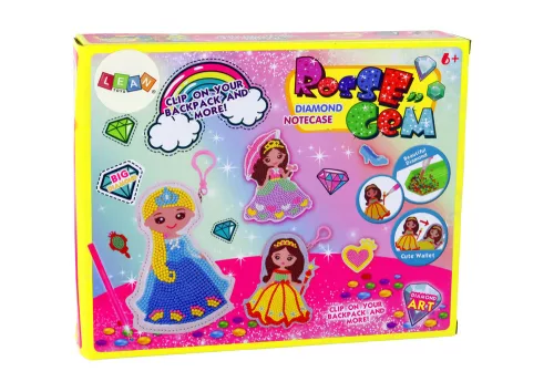 DIY gyöngykészlet Princess kulcstartó zseb