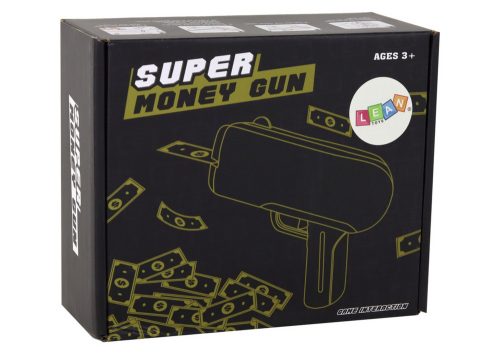 Pénzpisztoly lövöldözés piros indító pénzpisztoly bankjegyek