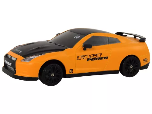 Távirányítós sportautó R/C 1:24 sárga cserélhető kerekek